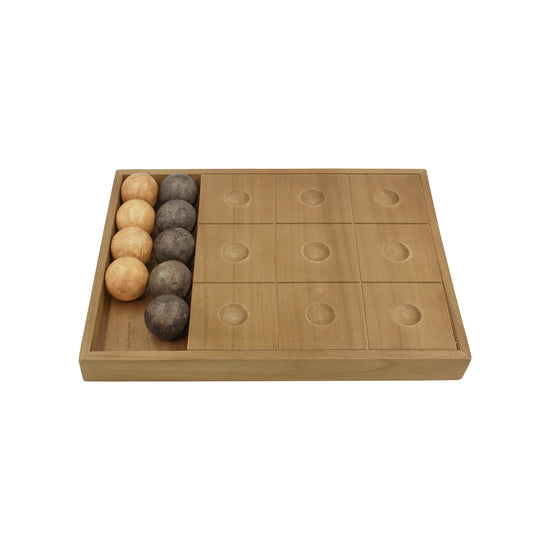Juego de Gato Decorativo con Esferas en Madera