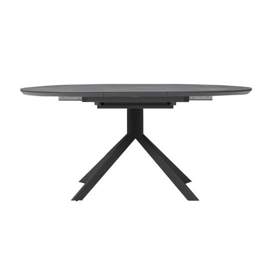 Set Mesa Circular Brixton Con Extensión + 6 Sillas Giratorias Westbourne