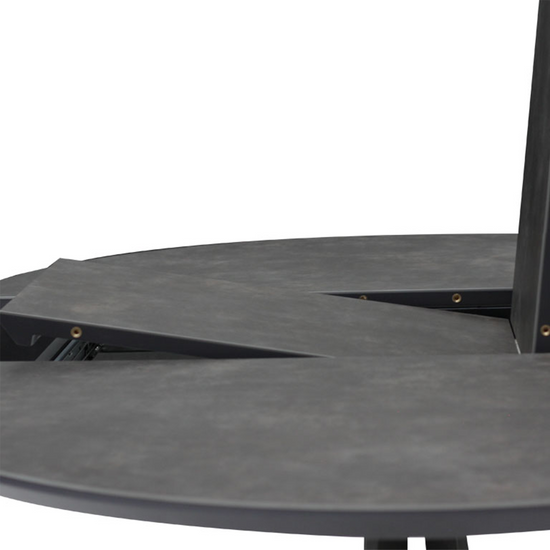 Set Mesa Circular Brixton Con Extensión + 6 Sillas Giratorias Westbourne