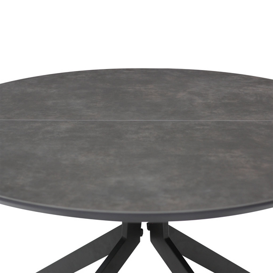 Set Mesa Circular Brixton Con Extensión + 6 Sillas Giratorias Westbourne