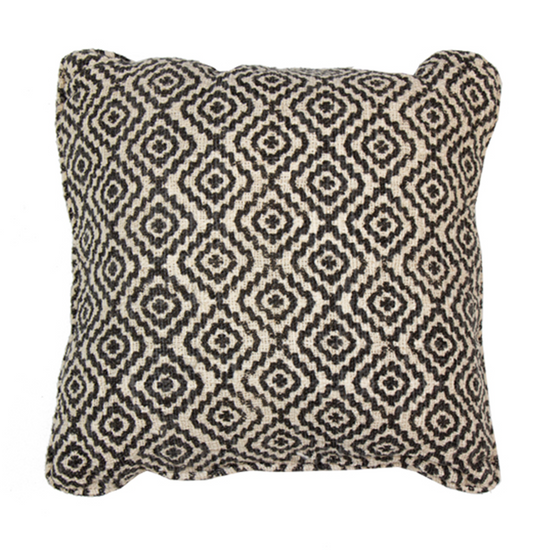 Cojín Natural 40X40 DiseñO 5 Con Cordón A Los Lados