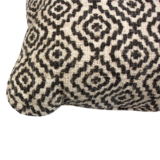 Cojín Natural 40X40 DiseñO 5 Con Cordón A Los Lados