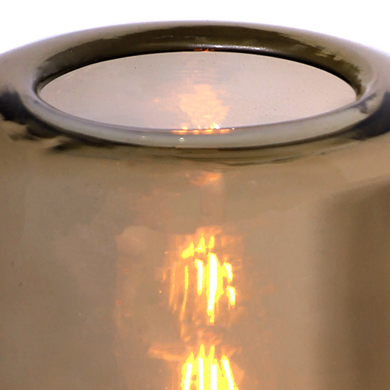 Lámpara Tokio Carolina Ch Smoke Base Dorada