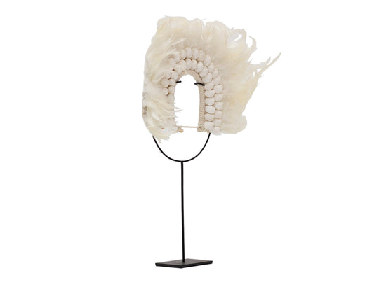 ESCULTURA COLLAR AFRICANO PLUMAS - Muebles Pergo