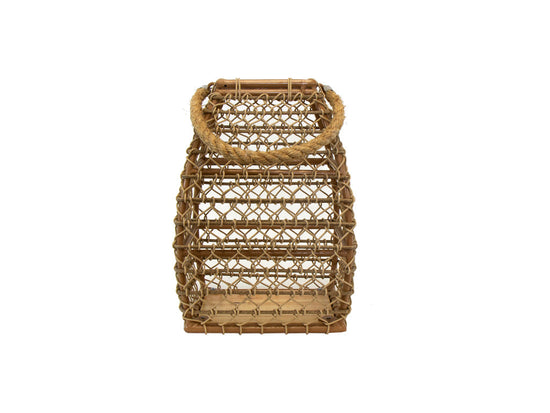 Linterna Ma041 Con Asa Natural Cuadrada Grande