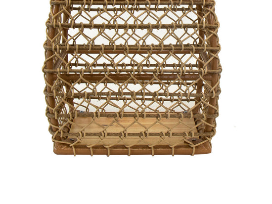 Linterna Ma041 Con Asa Natural Cuadrada Grande