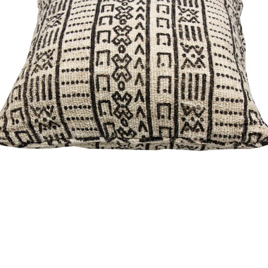 Cojín Natural 40X40 DiseñO 2 Con Cordón En Los Lados