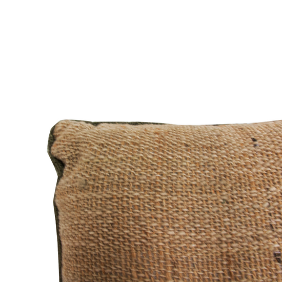 Cojín Triple Color Olivo Y Natural 40X40