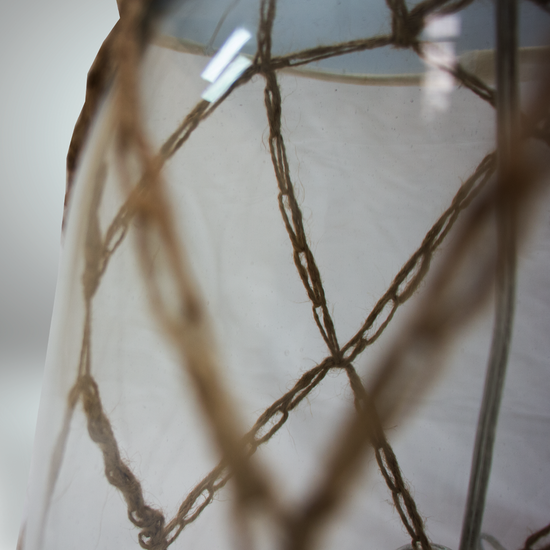 Lámpara Carolina Con Yute Pantalla Beige