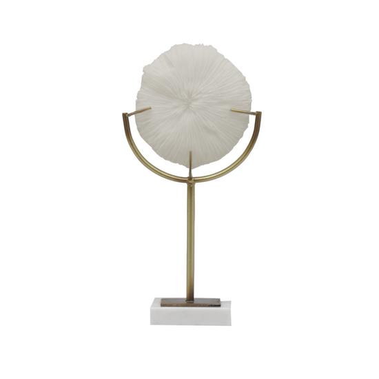 Coral Decorativo De Resina En Base De Marmol I