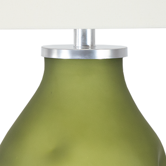 Lámpara Nepal Amorfa Verde Eucalipto Traslucido