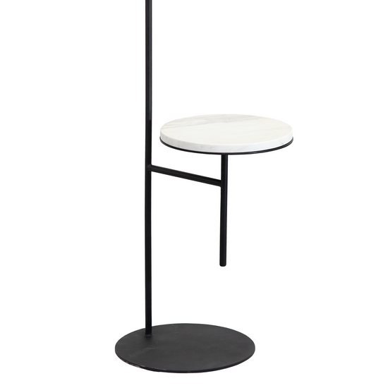 Lámpara Milano Negro Mate Base Marmol