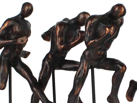 Escultura Decorativa Hombres En Maratón