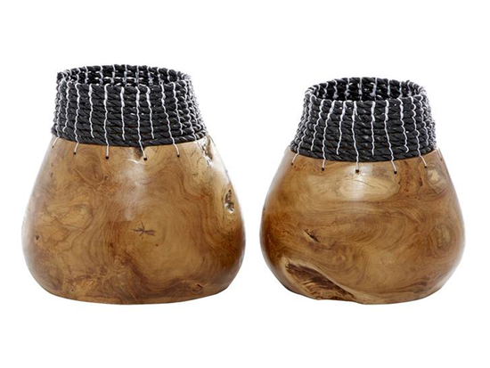 Set 2 Bowl De Teka Y Pastos Marino