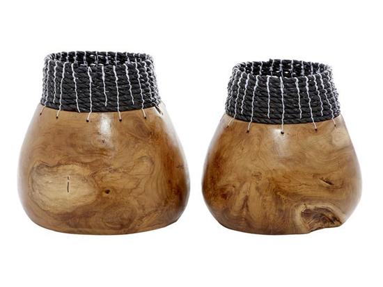 Set 2 Bowl De Teka Y Pastos Marino