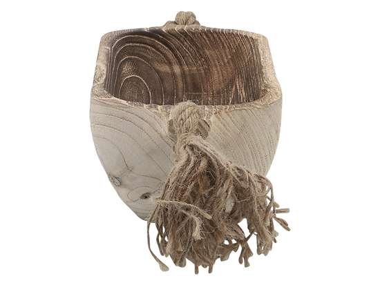 Charola Madera Con Borlas Marron