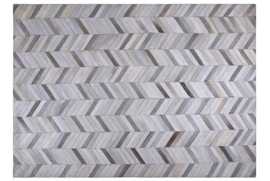 Tapete Cow Hide Rug Parquet LT Grey - Muebles Pergo