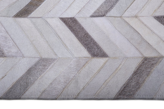Tapete Cow Hide Rug Parquet LT Grey - Muebles Pergo
