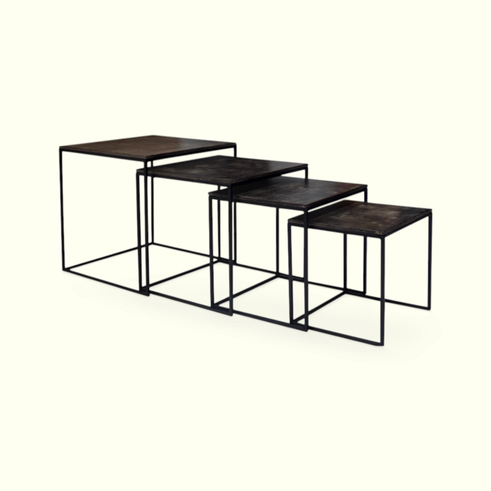 Mesas Victory Concreto Set 4
