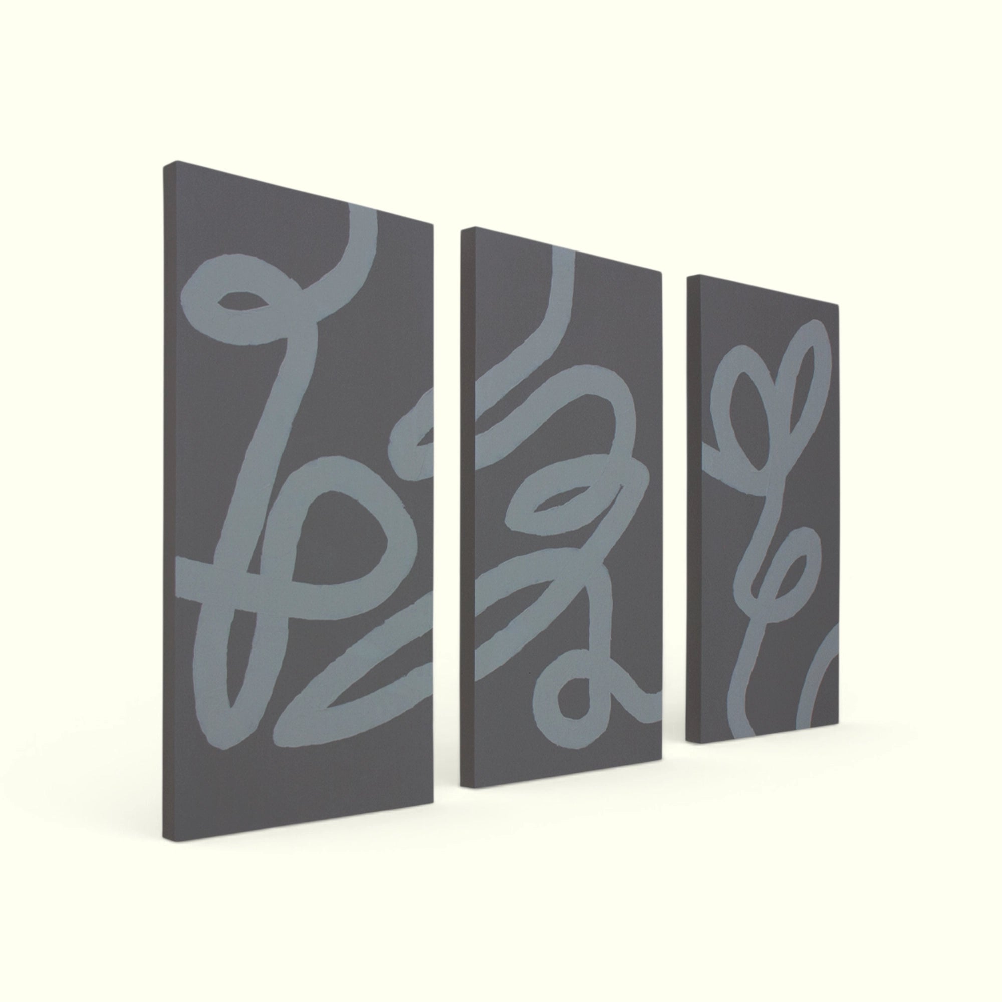 Cuadro Aros Neutro, Set de 3 Piezas