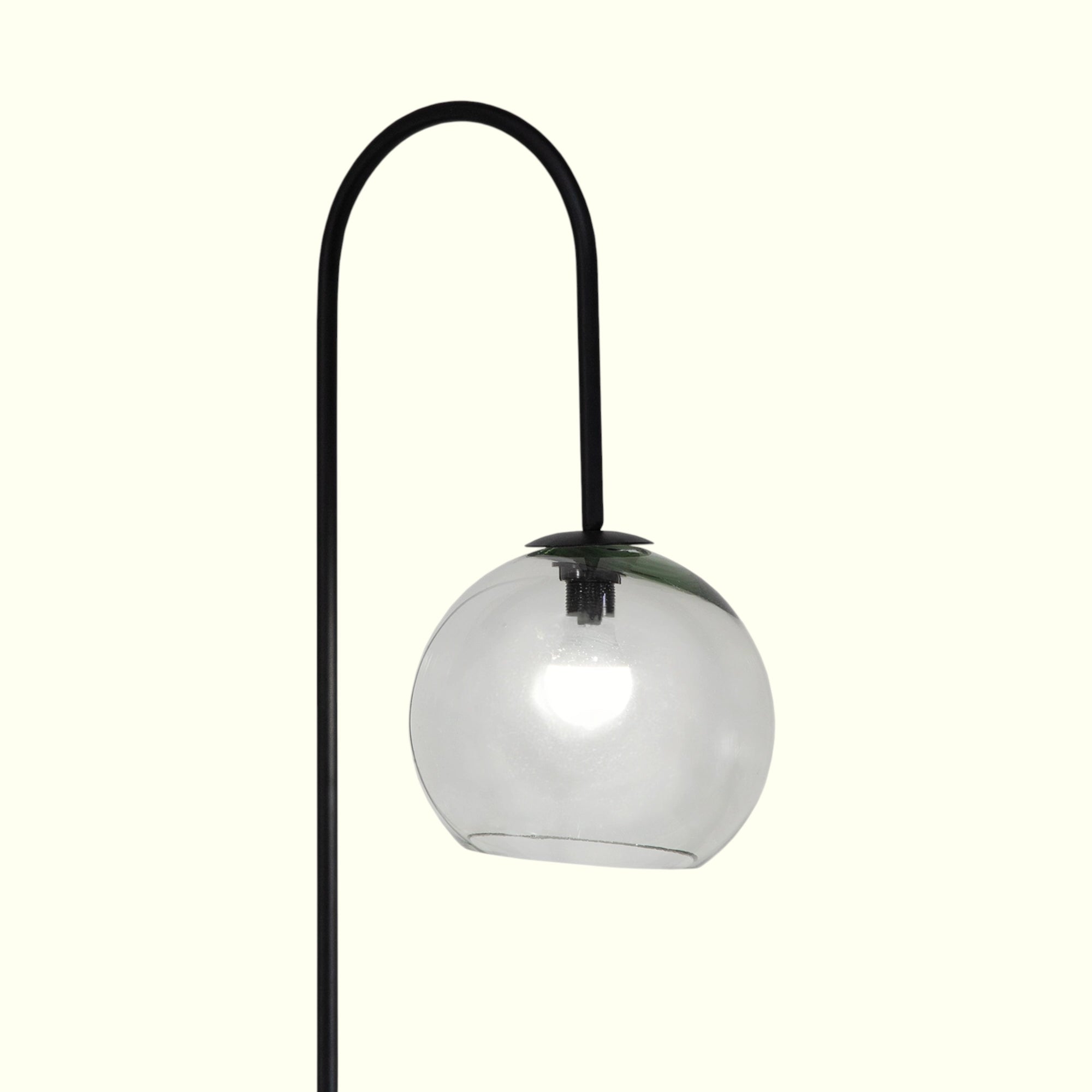 Lámpara Milano Negro Mate Base Marmol