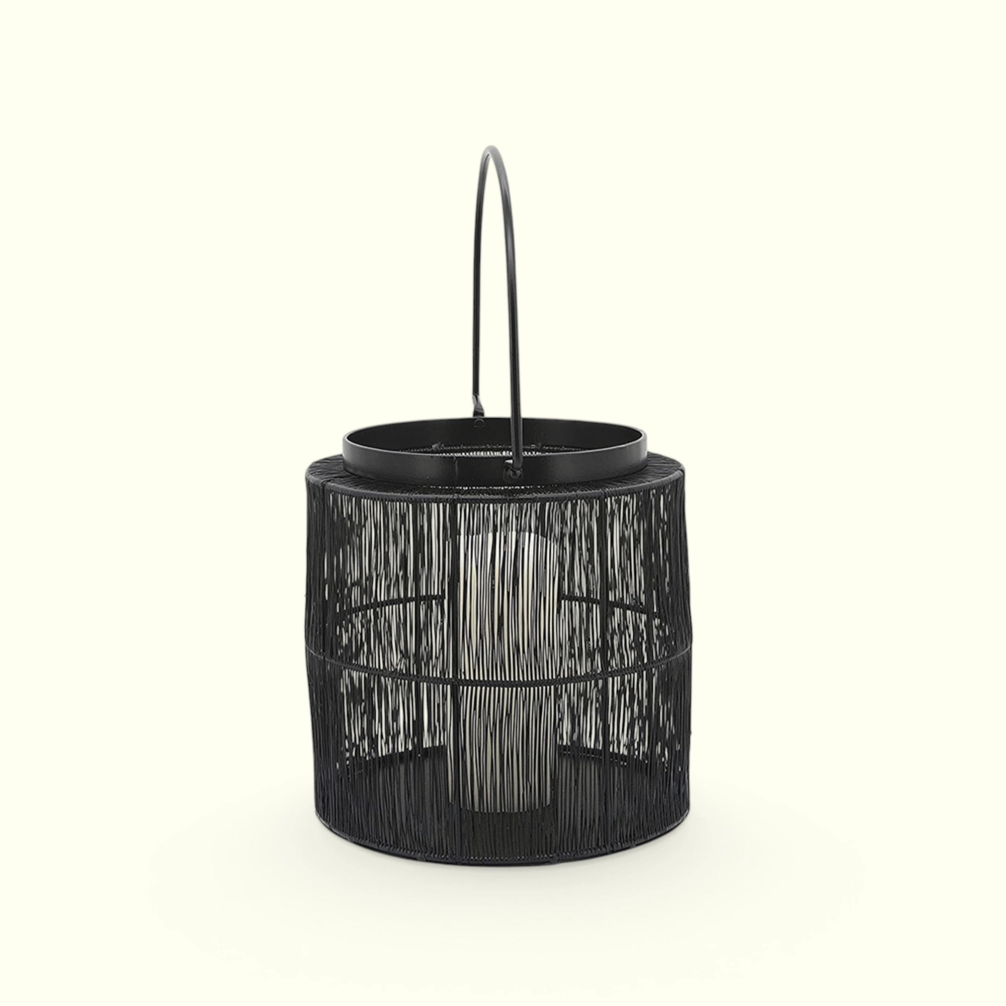 Porta Velas De Alambrón Yanet Negro