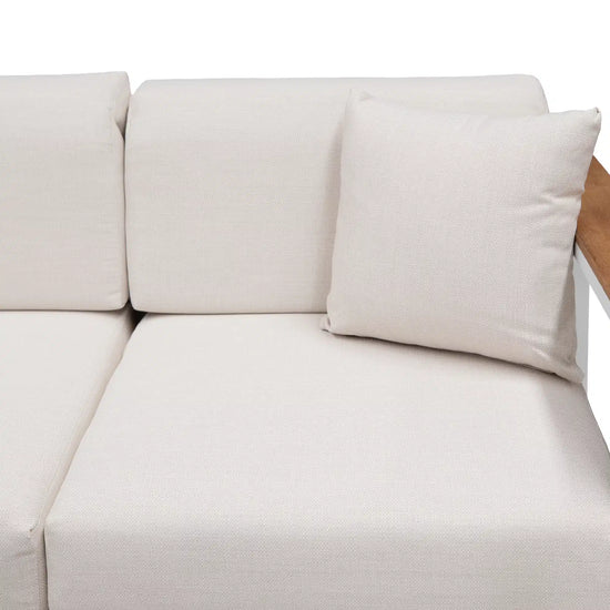 Set Sala de Exterior con Sofá Cambusa Blanco