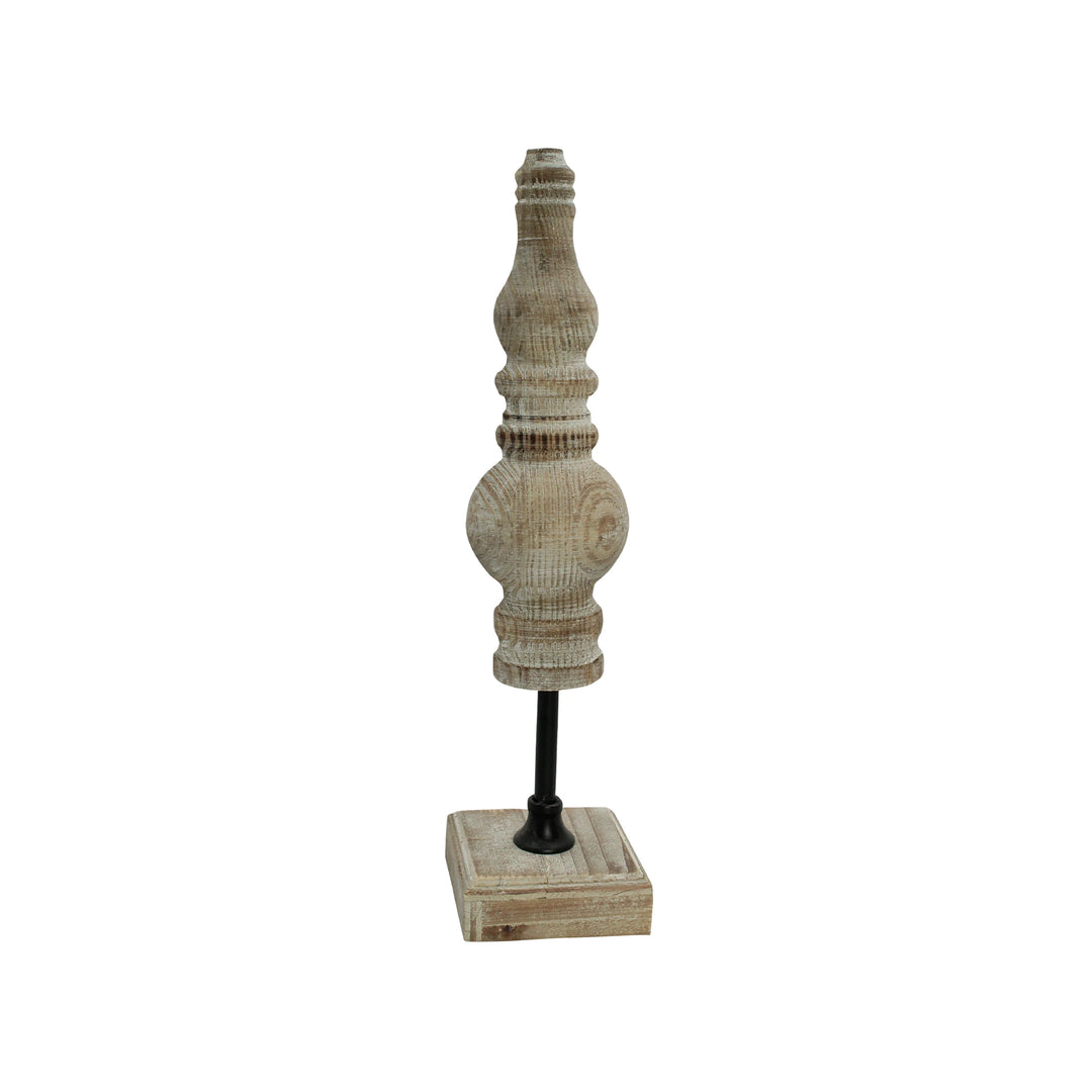 Figura Decorativa Torno de Madera y Metal II