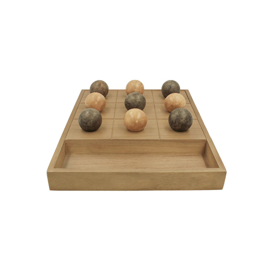 Juego de Gato Decorativo con Esferas en Madera
