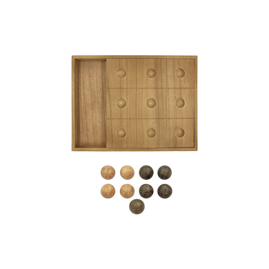 Juego de Gato Decorativo con Esferas en Madera