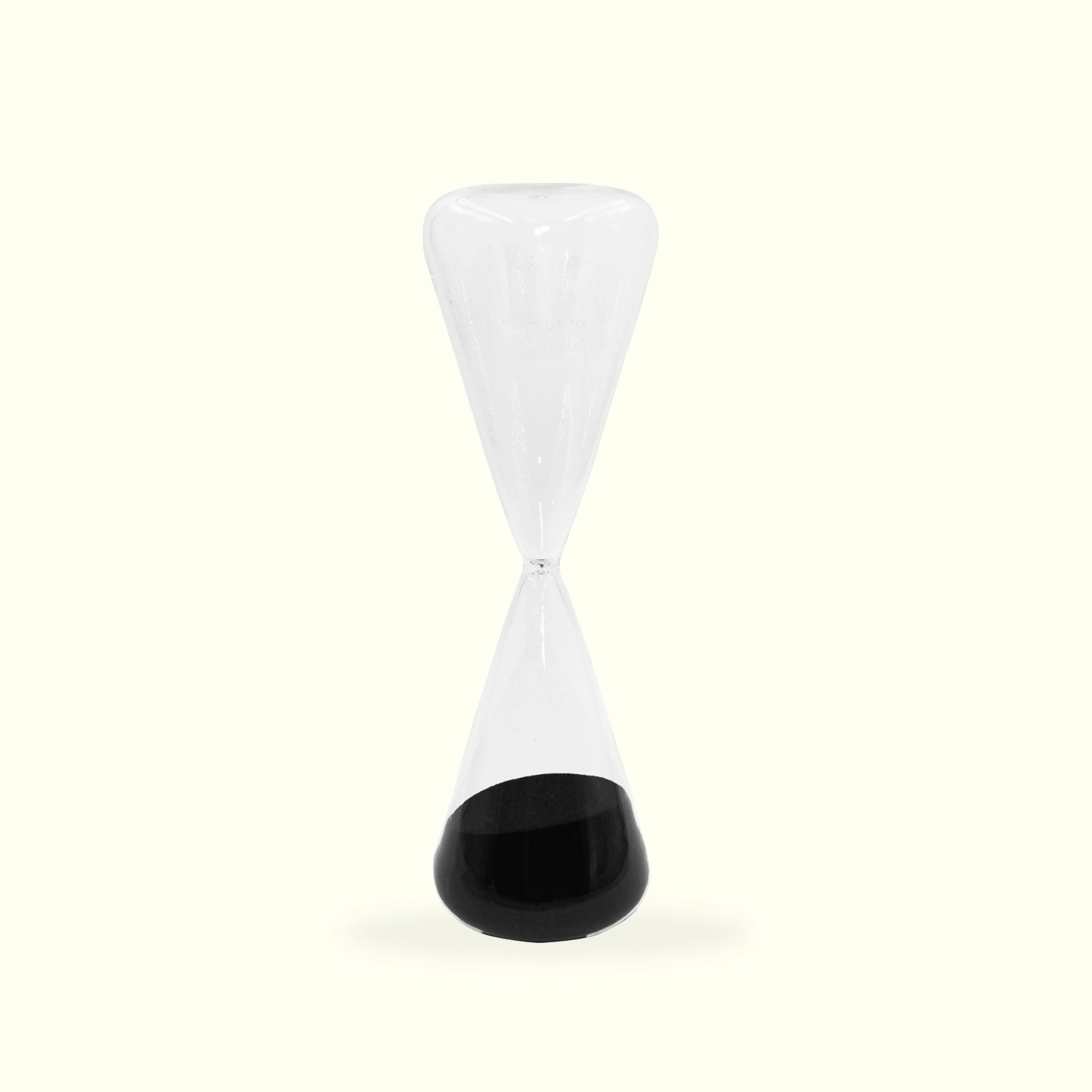 Reloj Decorativo Jack de Vidrio con Arena Negra