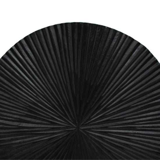 Escultura De Disco Metálico Negro