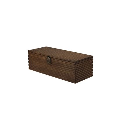 Set De 2 Cajas Rectangulares Decorativas De Madera