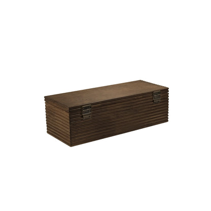 Set De 2 Cajas Rectangulares Decorativas De Madera