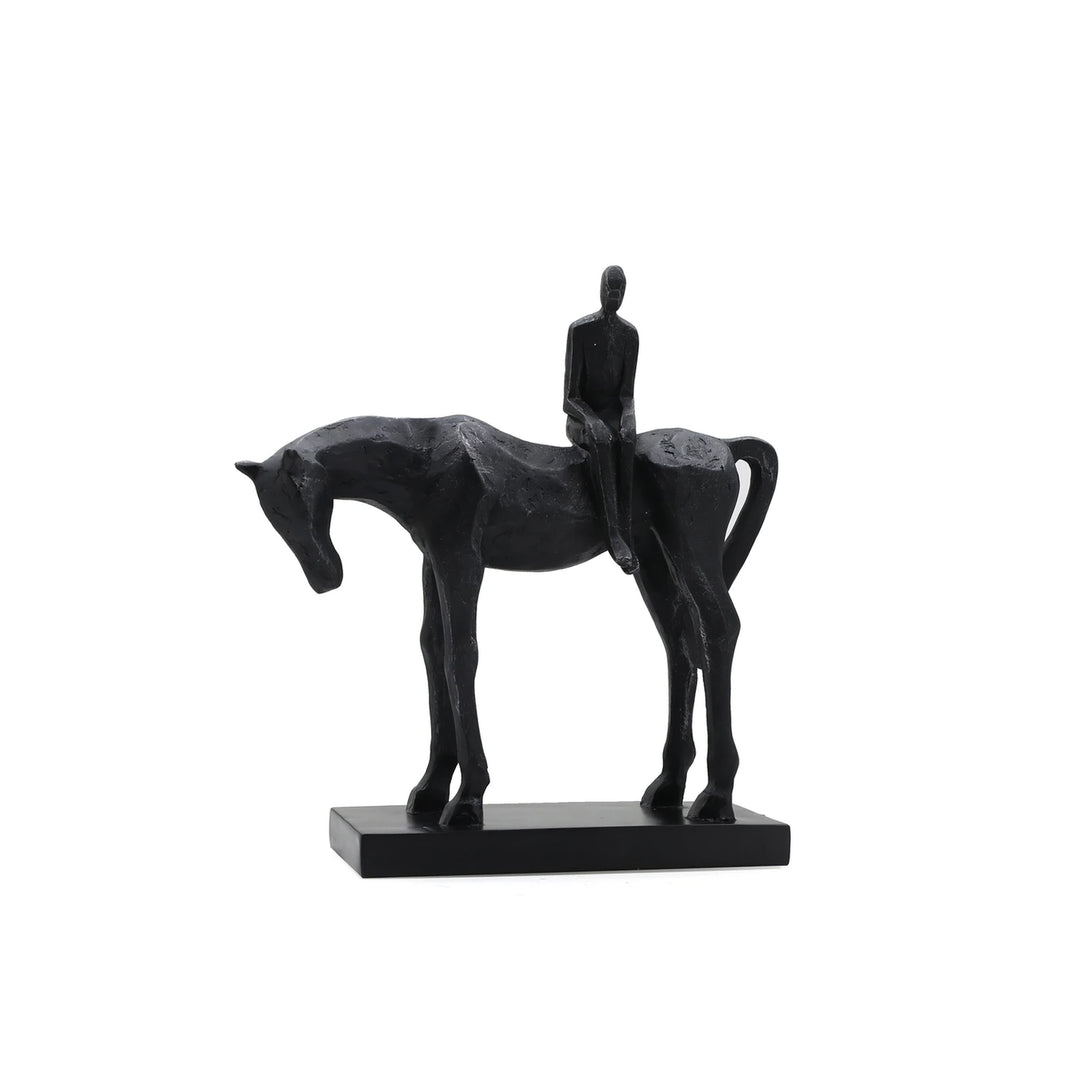 Escultura Decorativa Caballo Y Hombre