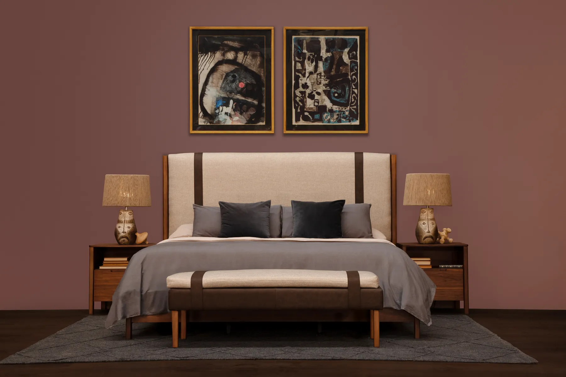 Recámara moderna Glasgow en un ambiente de descanso