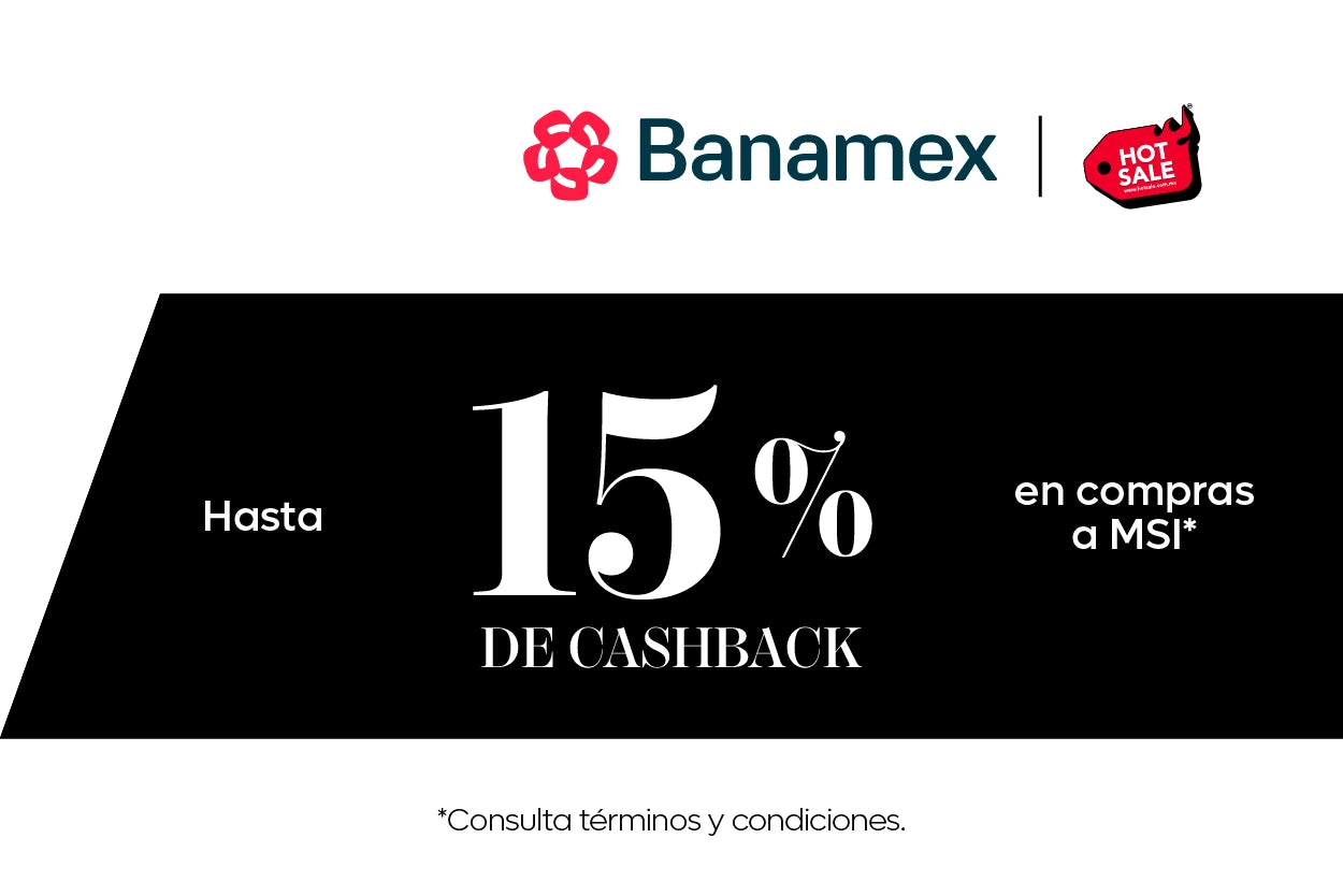 Banamex: Hasta 15% de Cashback