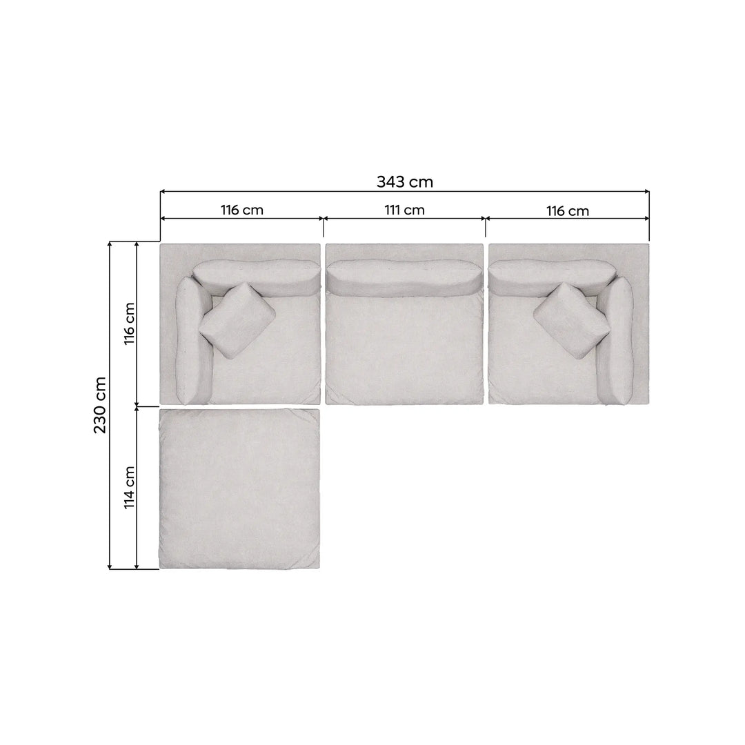 Sofá extendido Vollga