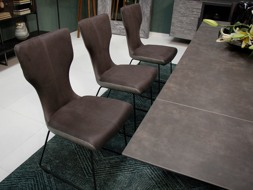 Set Mesa de comedor con Extensión Westbourne + 8 sillas Brixton - Muebles Pergo