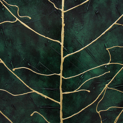 Cuadro Green Lvy Leaves, Set de 2 Piezas