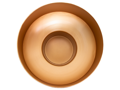 Set De Maceteros De Lamina En Acero Oro