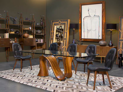 Set mesa de vidrio + 8 sillas Copenhague - Muebles Pergo